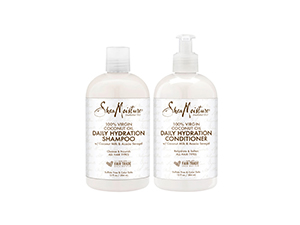 SheaMoisture Shampoo & Conditioner Set, Daily Hydration with Pure Coconut Oil – New Look, Improved Creamy Lather, Cruelty-Free, 13 Oz Ea