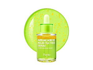 PURITO Azelaic Acid 10% + Kojic Acid + Tea Tree Facial Serum | for Blemish-Prone, Oily & Sensitive Skin