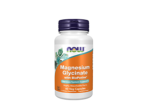 Now Supplements, Magnesium Glycinate with BioPerine, 60 Veg Capsules